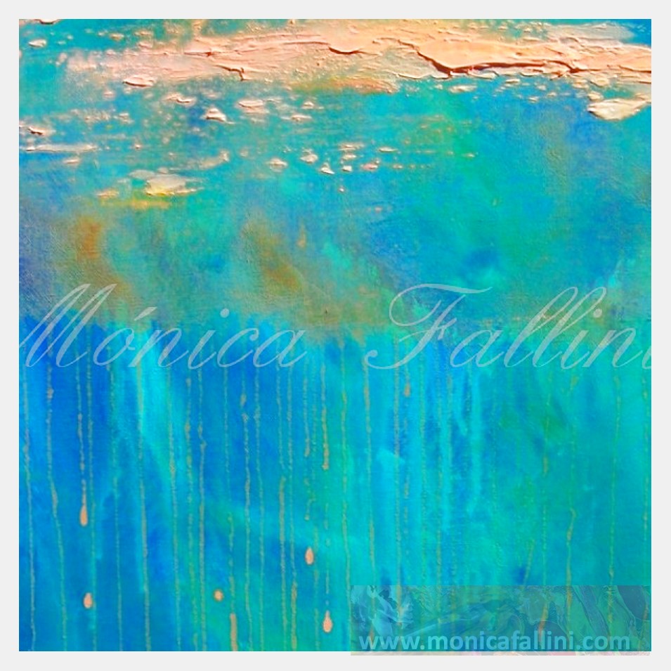 Painting titled 'Oceanic depths # 12010' by Monica Fallini