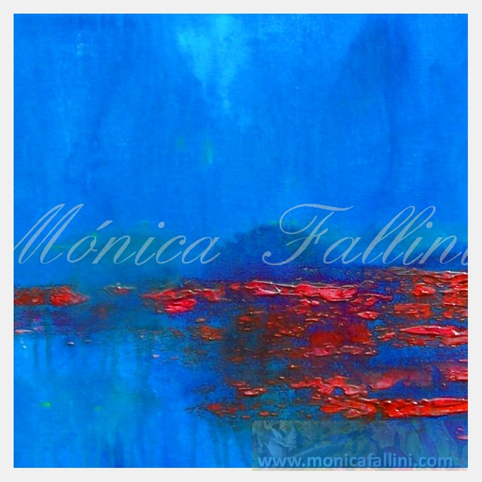 Painting titled 'Oceanic depths # 12011' by Monica Fallini