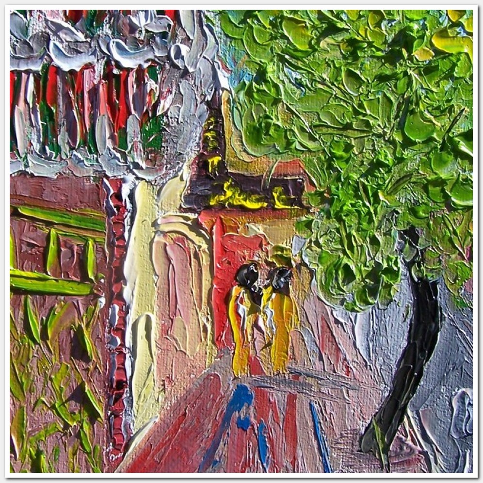 Painting titled 'Deep Ellum. Dallas. Texas' by Monica Fallini