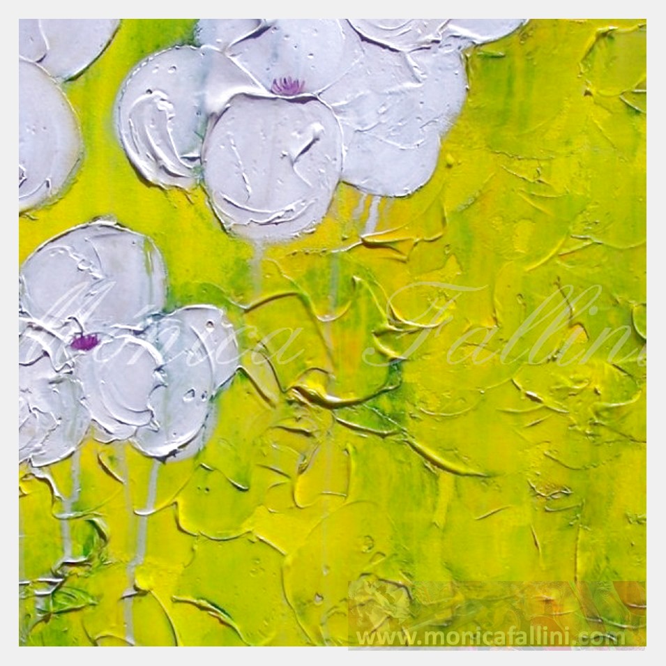 Painting titled 'Flowers for an angel.' by Monica Fallini