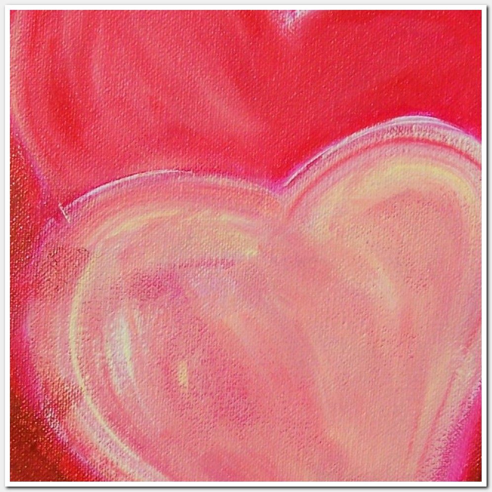 Painting titled '2 hearts' by Monica Fallini