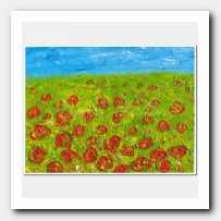 Red Poppies field 