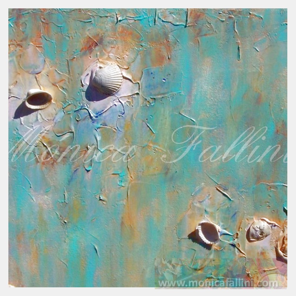 Painting titled 'Marine coast view. ' by Monica Fallini