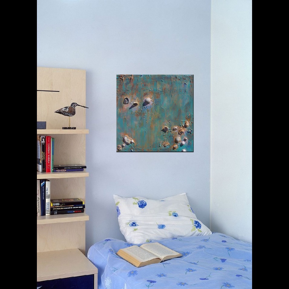 Painting titled 'Marine coast view. ' by Monica Fallini