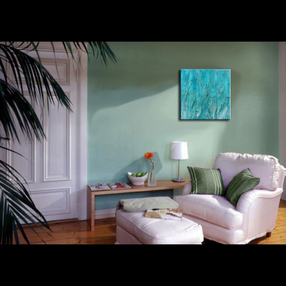 Painting titled 'Paper Poppies # 12033' by Monica Fallini