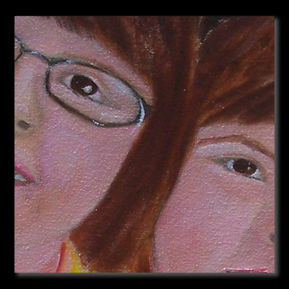 Painting titled 'Girls' Portrait' by Monica Fallini