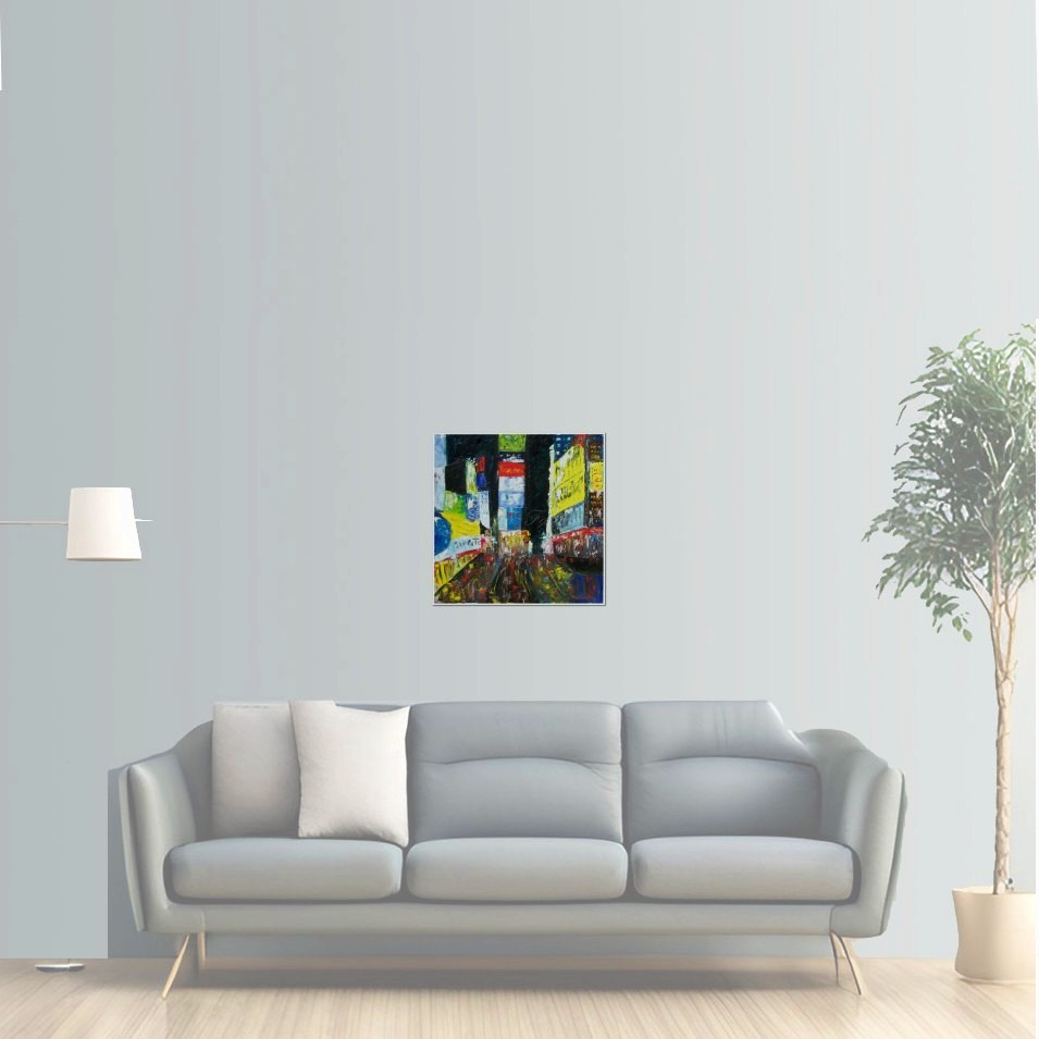 Painting titled 'New York City # 1, Times Square' by Monica Fallini