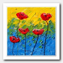 Sunny days red Poppies