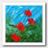 Summer Poppies, red Poppies