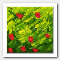 Red Poppies dancing on the wind
