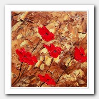 Earthly colors, red Poppies