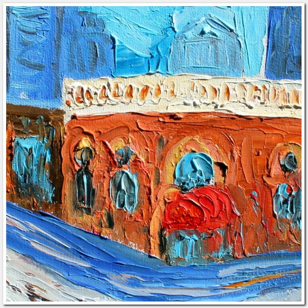 Painting titled 'Deep Ellum. Dallas. Texas' by Monica Fallini