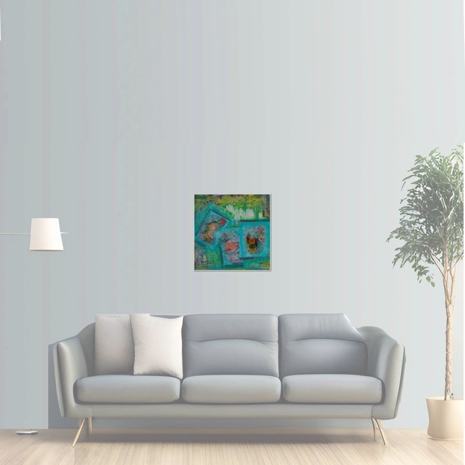Painting titled 'Flower Collage 12060. ' by Monica Fallini