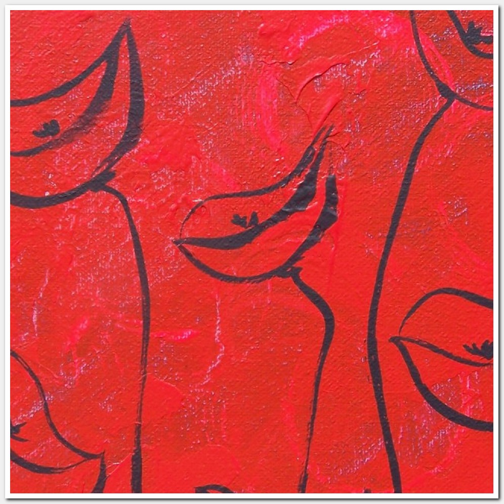 Painting titled 'Paper Poppies study' by Monica Fallini