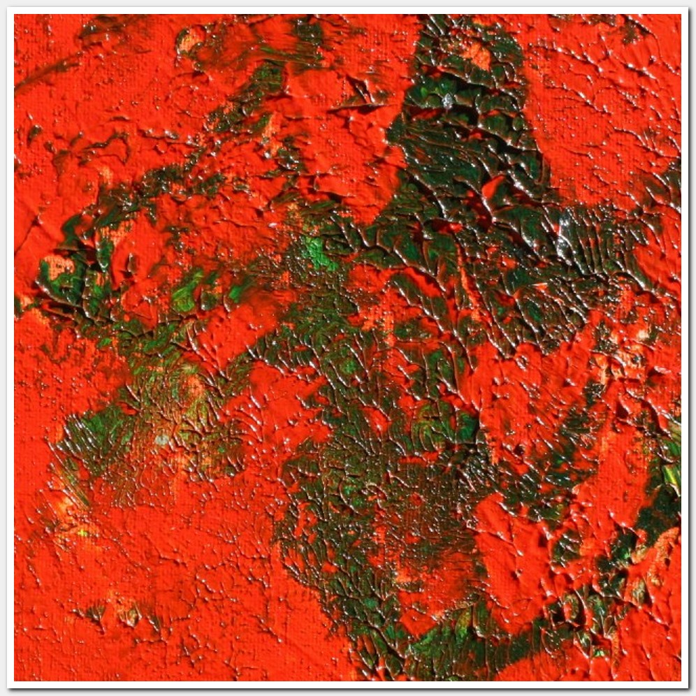 Painting titled 'Red abstraction' by Monica Fallini