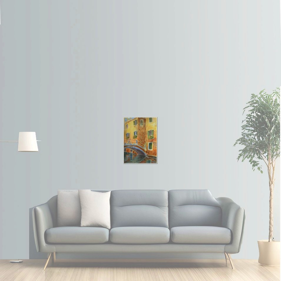 Painting titled 'Venice study # 4.  Italy. Europe' by Monica Fallini