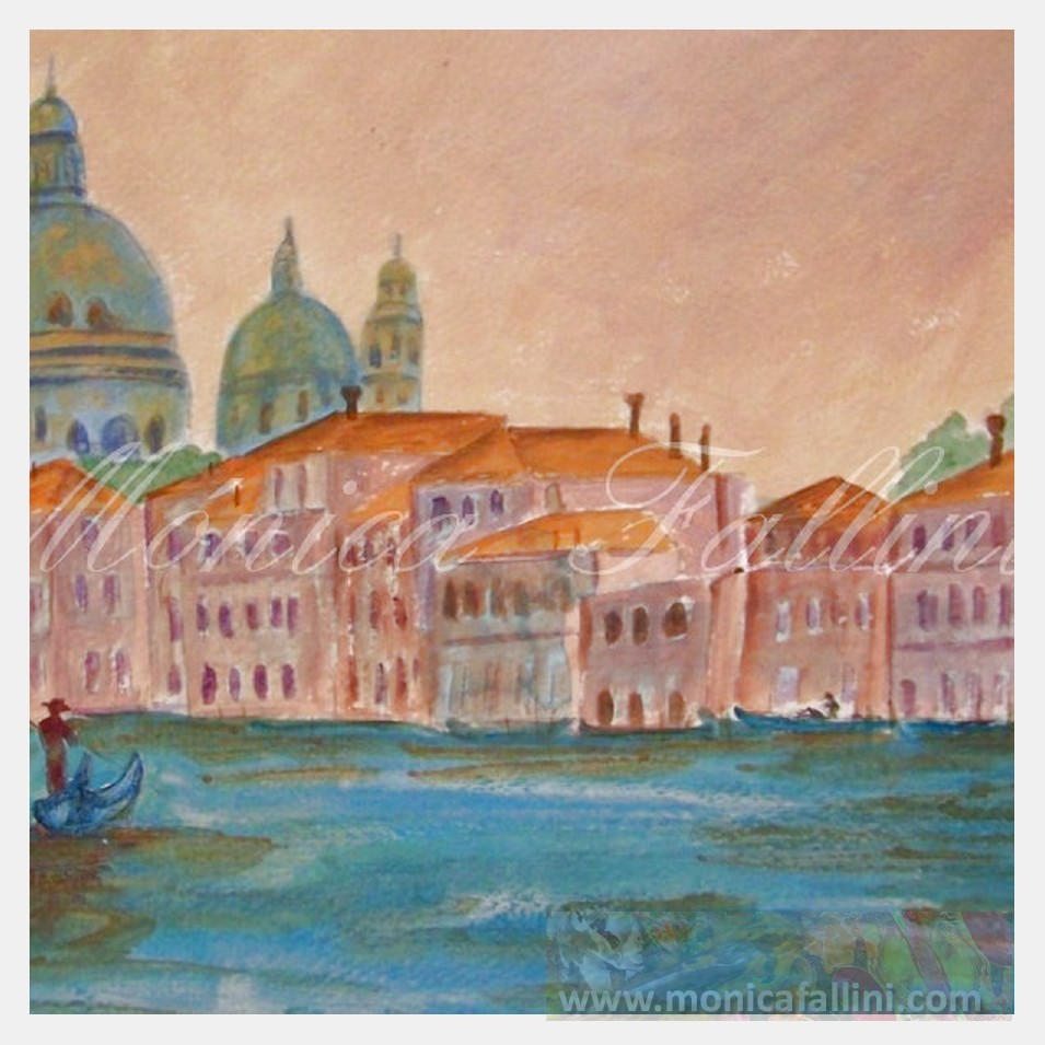 Painting titled 'Venice study # 6. Italy. Europe' by Monica Fallini