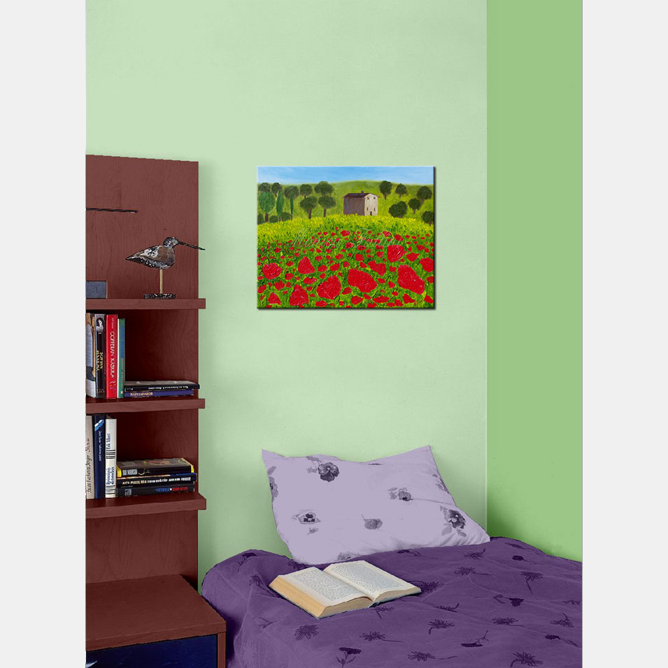 Painting titled 'Tuscan landscape' by Monica Fallini