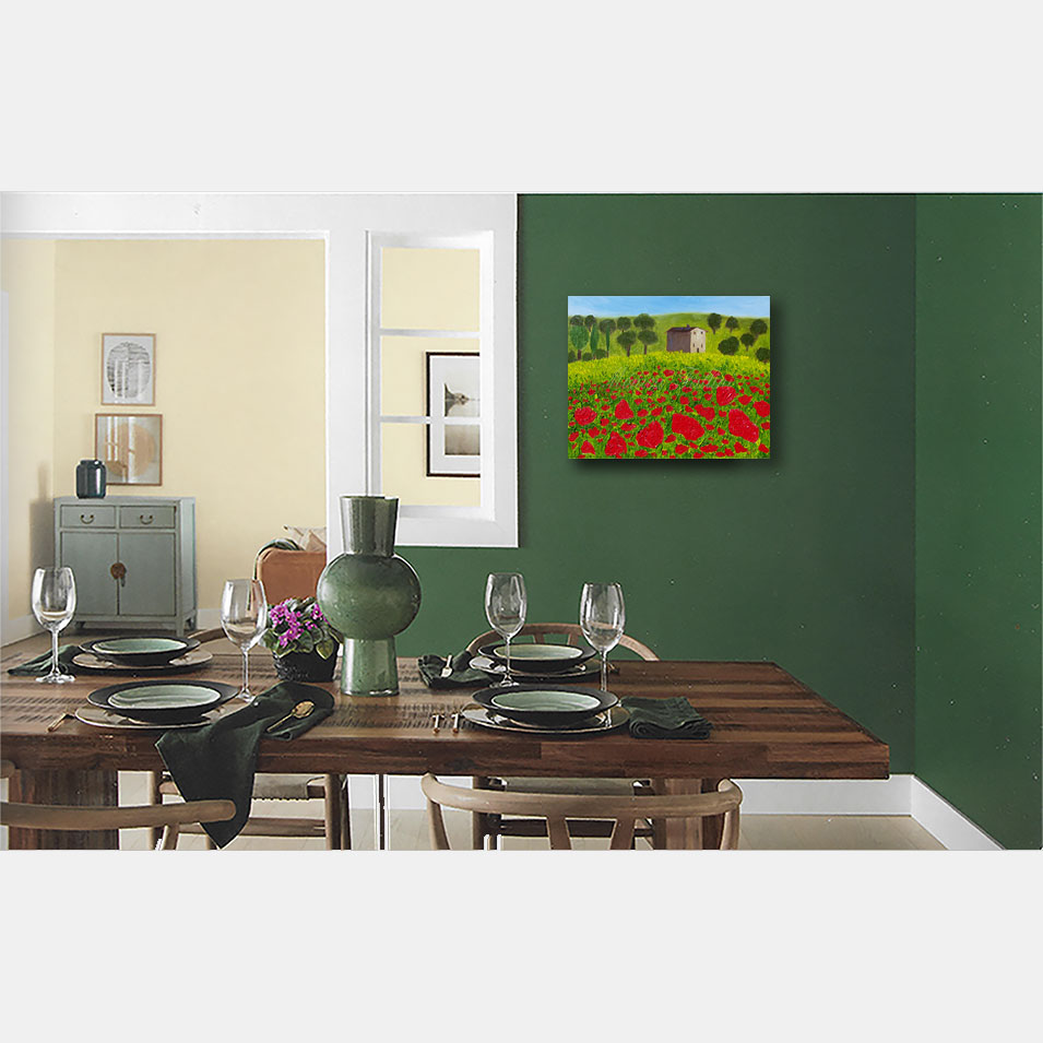 Painting titled 'Tuscan landscape' by Monica Fallini