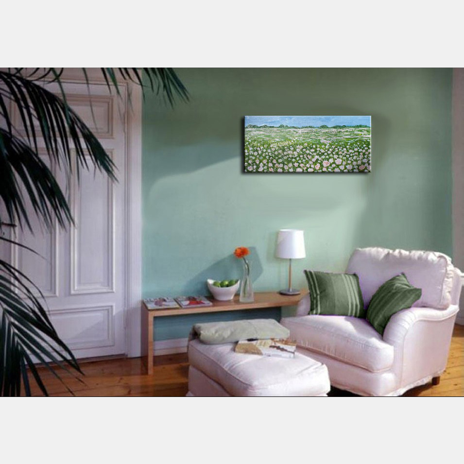 Painting titled 'Louisiana cotton field ' by Monica Fallini