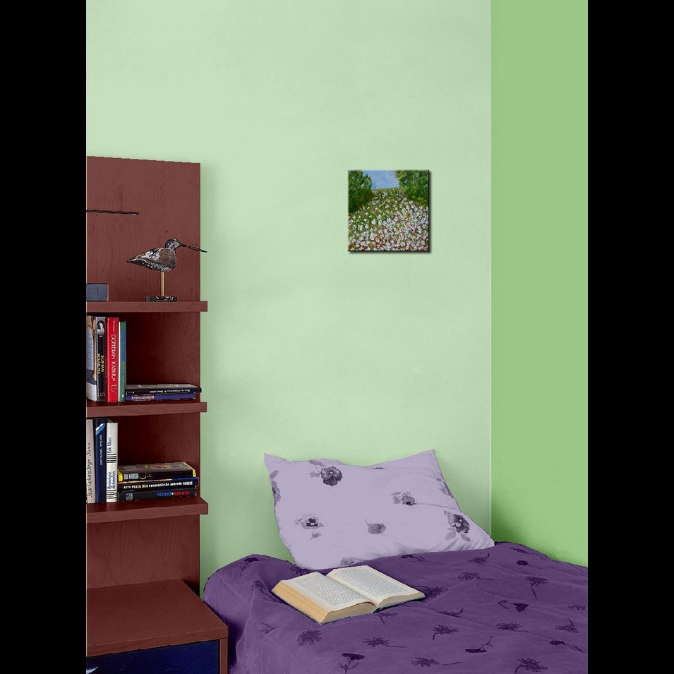 Painting titled 'Louisiana cotton field ' by Monica Fallini