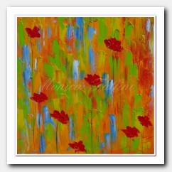 The colors of Spring, red Poppies