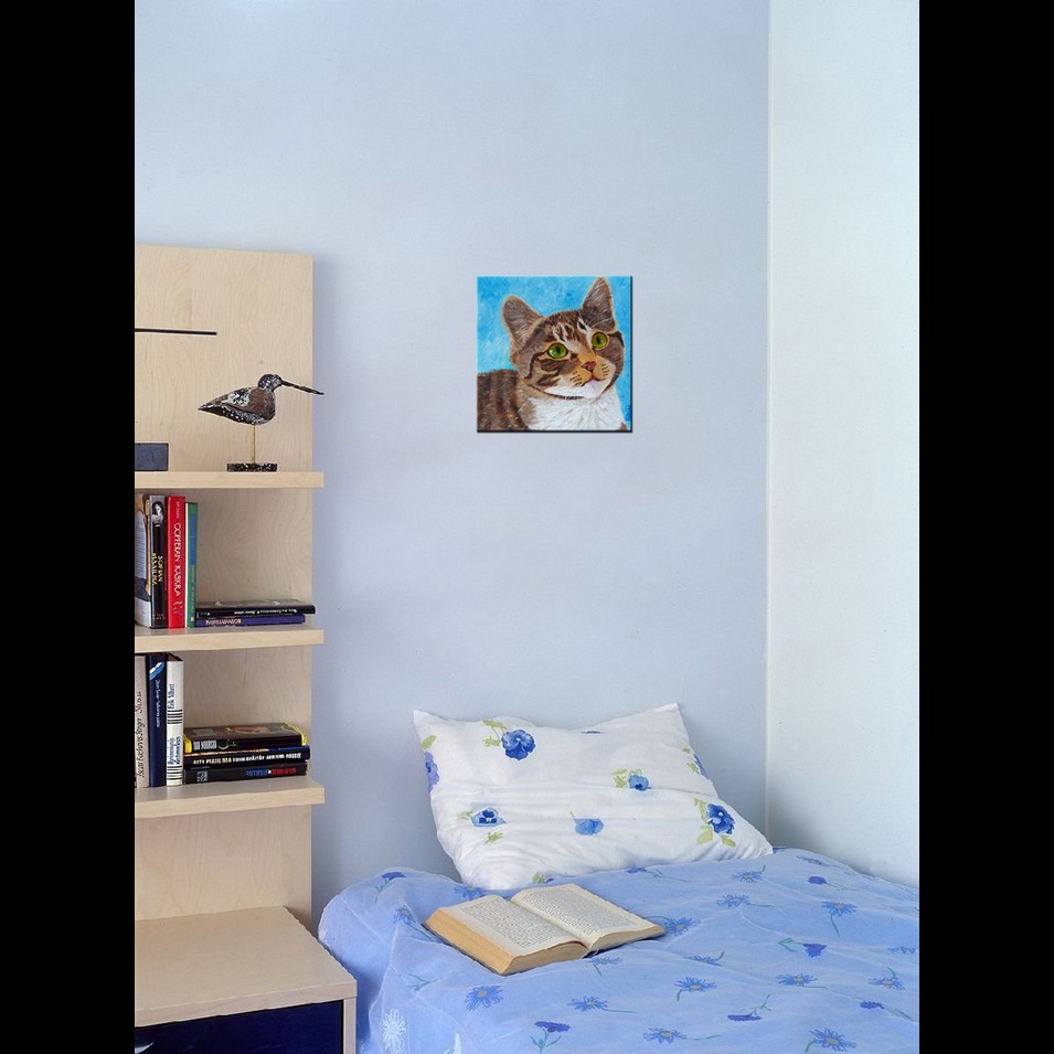 Painting titled 'Pasqualina. ' by Monica Fallini