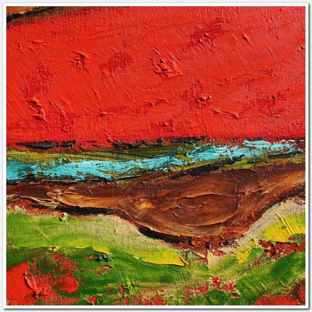 Painting titled 'Geologic formations. Abstract' by Monica Fallini