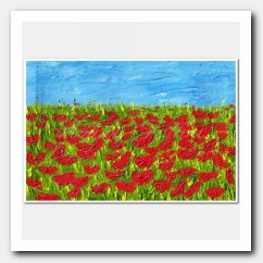 Red dreams, field of Poppies, red Poppies