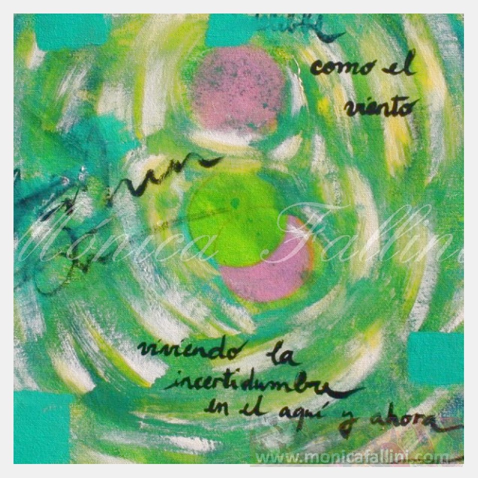 Painting titled 'Transitions' by Monica Fallini