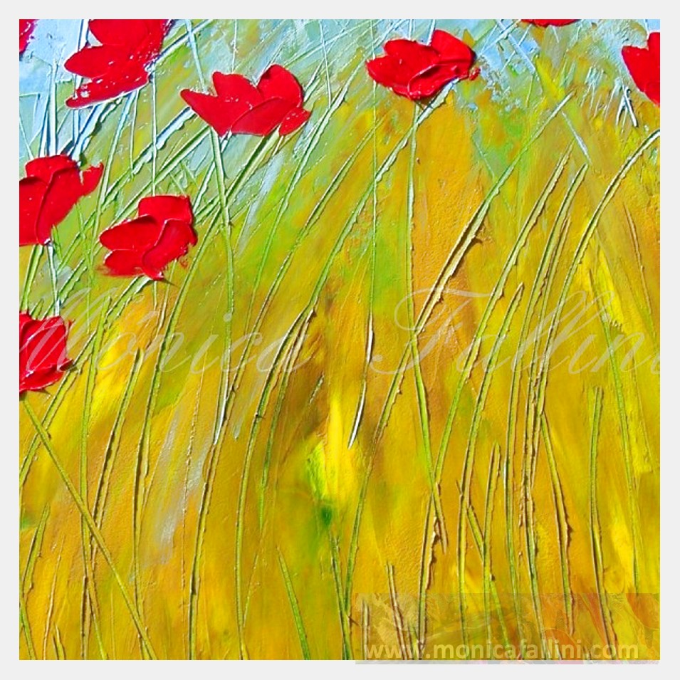 Painting titled 'Wild garden' by Monica Fallini