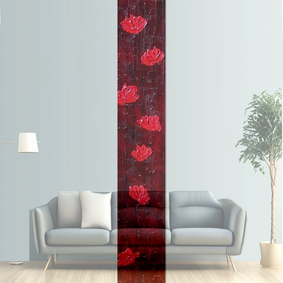 Painting titled 'Poppies' elegance # 13048, red Poppies' by Monica Fallini