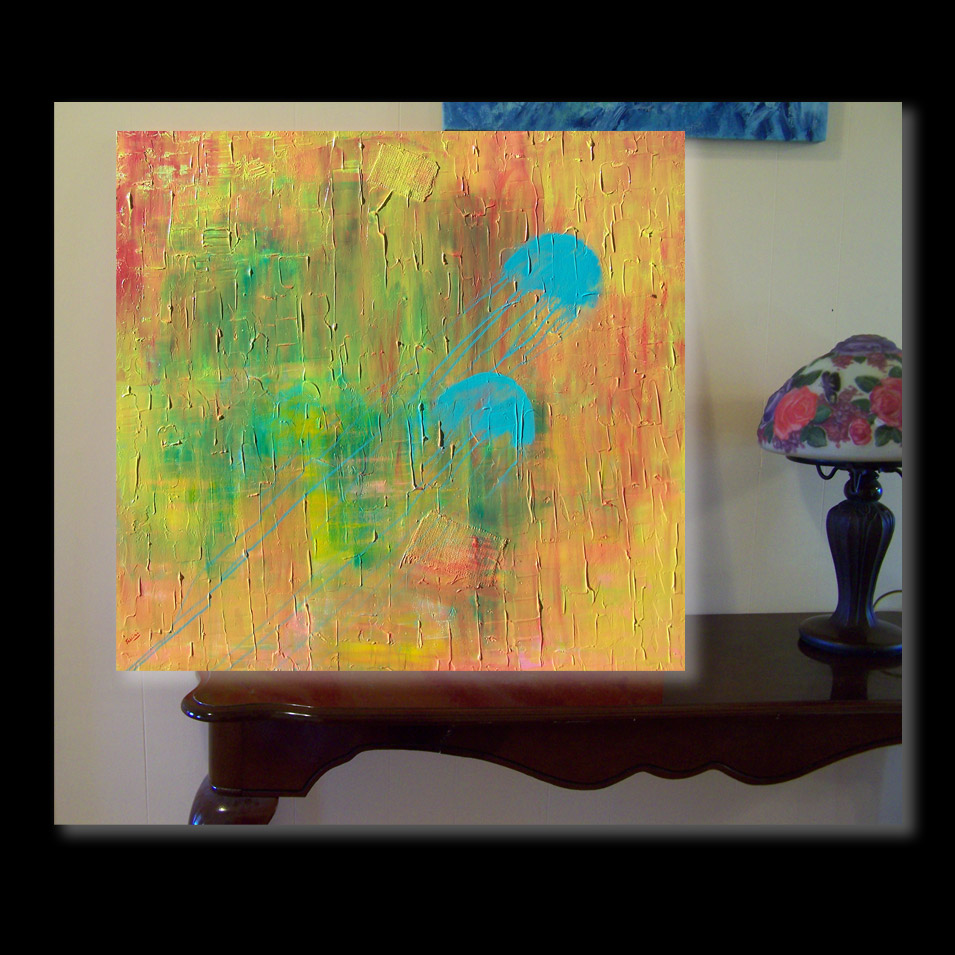 Painting titled 'Jelly Fish' by Monica Fallini