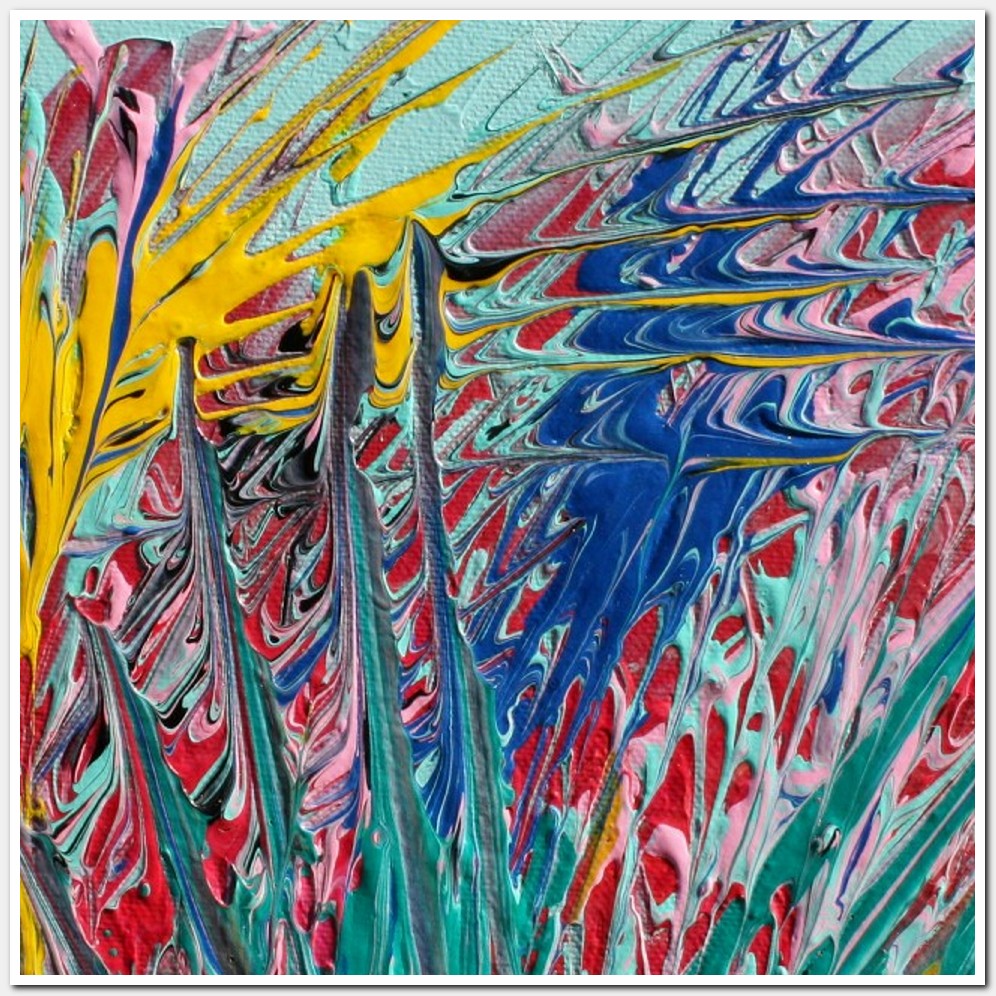 Painting titled 'Energy fields. Abstract' by Monica Fallini