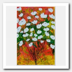 A bouquet of white Poppies, floral