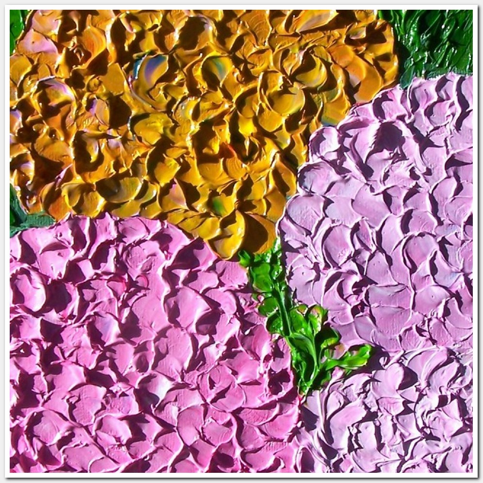 Painting titled 'Hydrangeas dream' by Monica Fallini