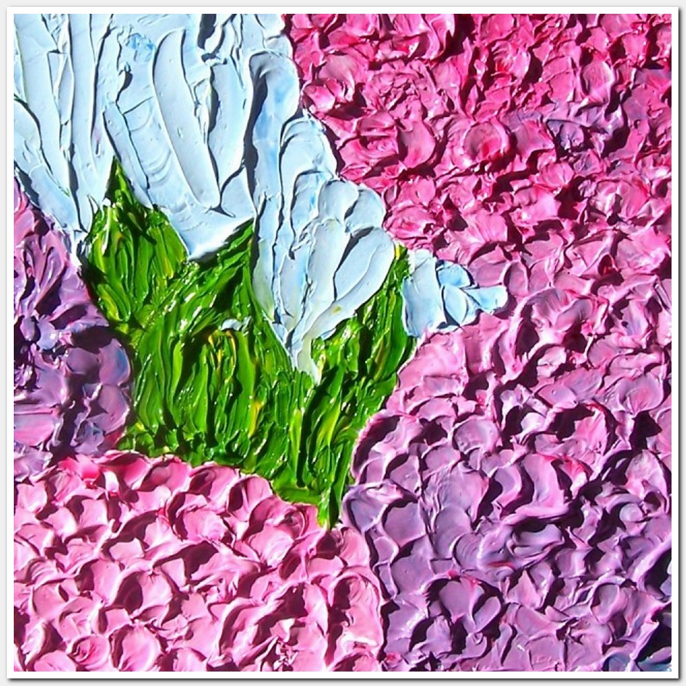 Painting titled 'Hydrangeas dream' by Monica Fallini