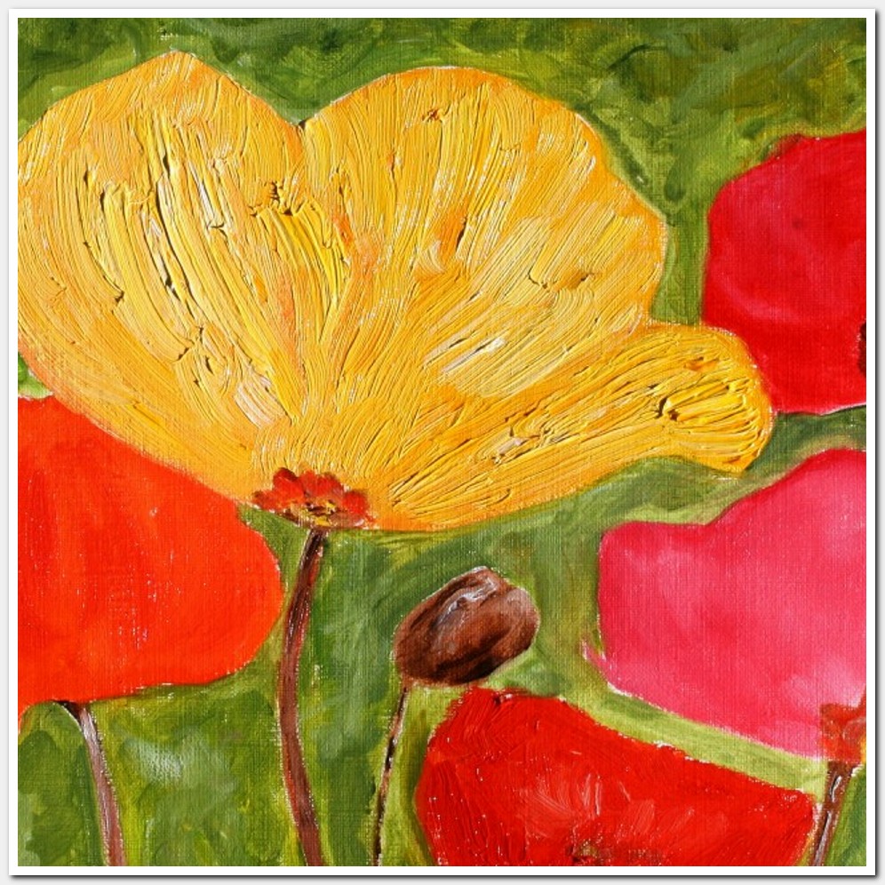 Painting titled 'A dream of Poppies' by Monica Fallini