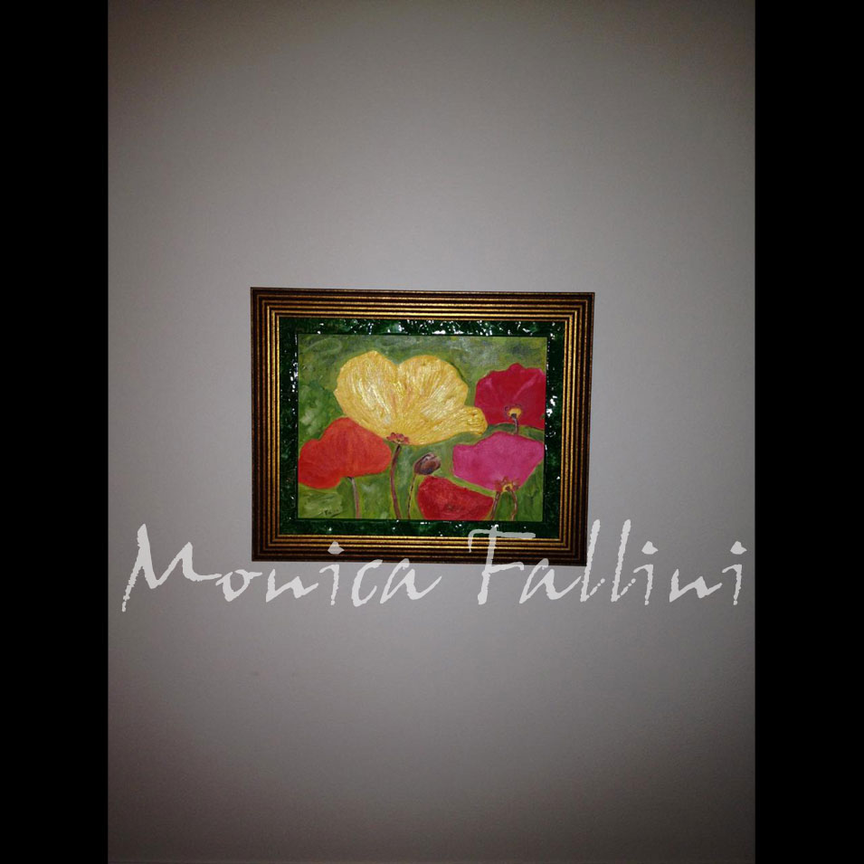 Painting titled 'A dream of Poppies' by Monica Fallini