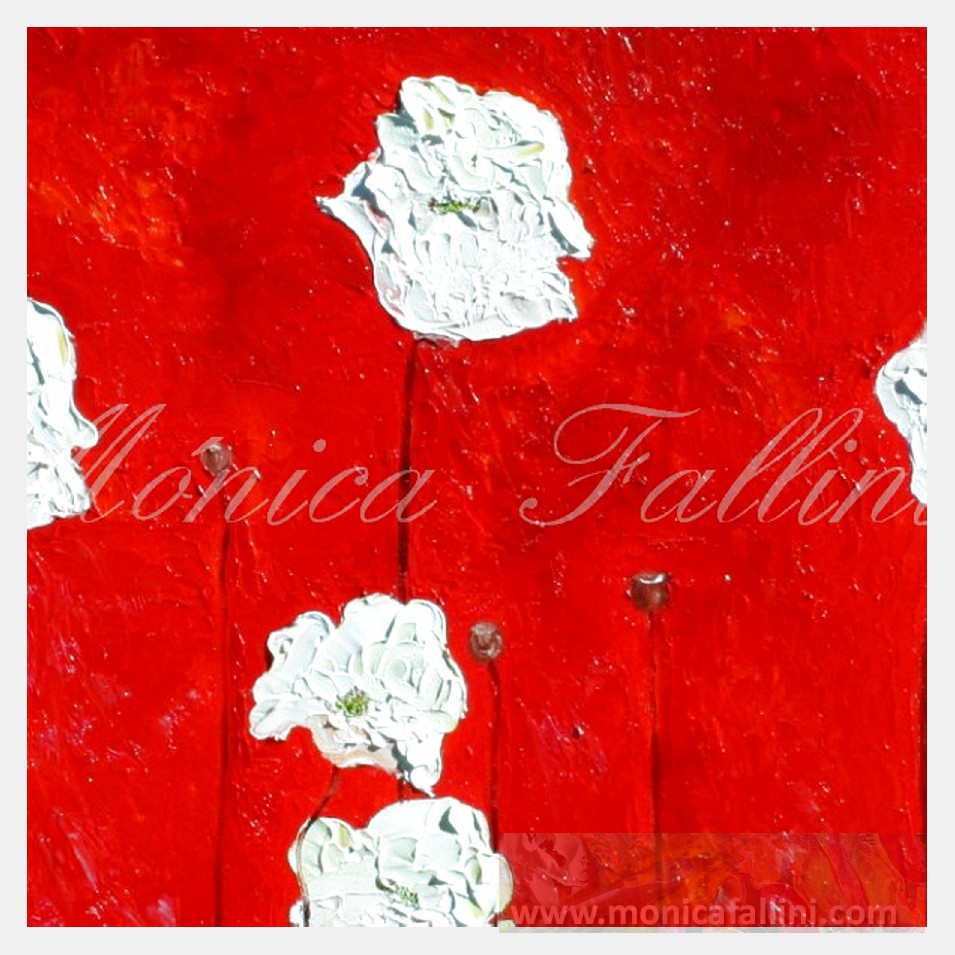 Painting titled 'A dream of Poppies # 14001' by Monica Fallini