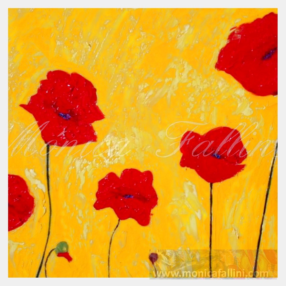 Painting titled 'A dream of Poppies # 14002' by Monica Fallini