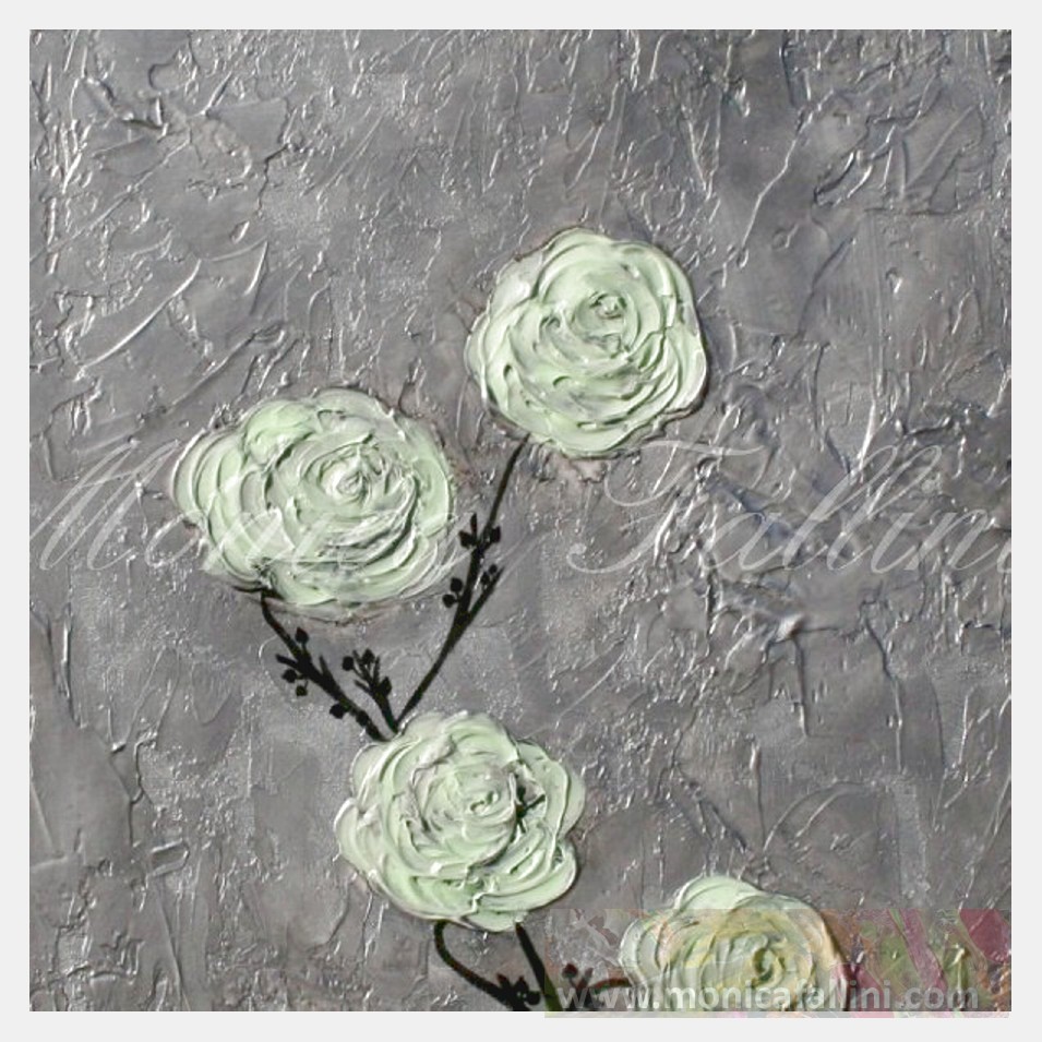 Painting titled 'Antique Roses' by Monica Fallini
