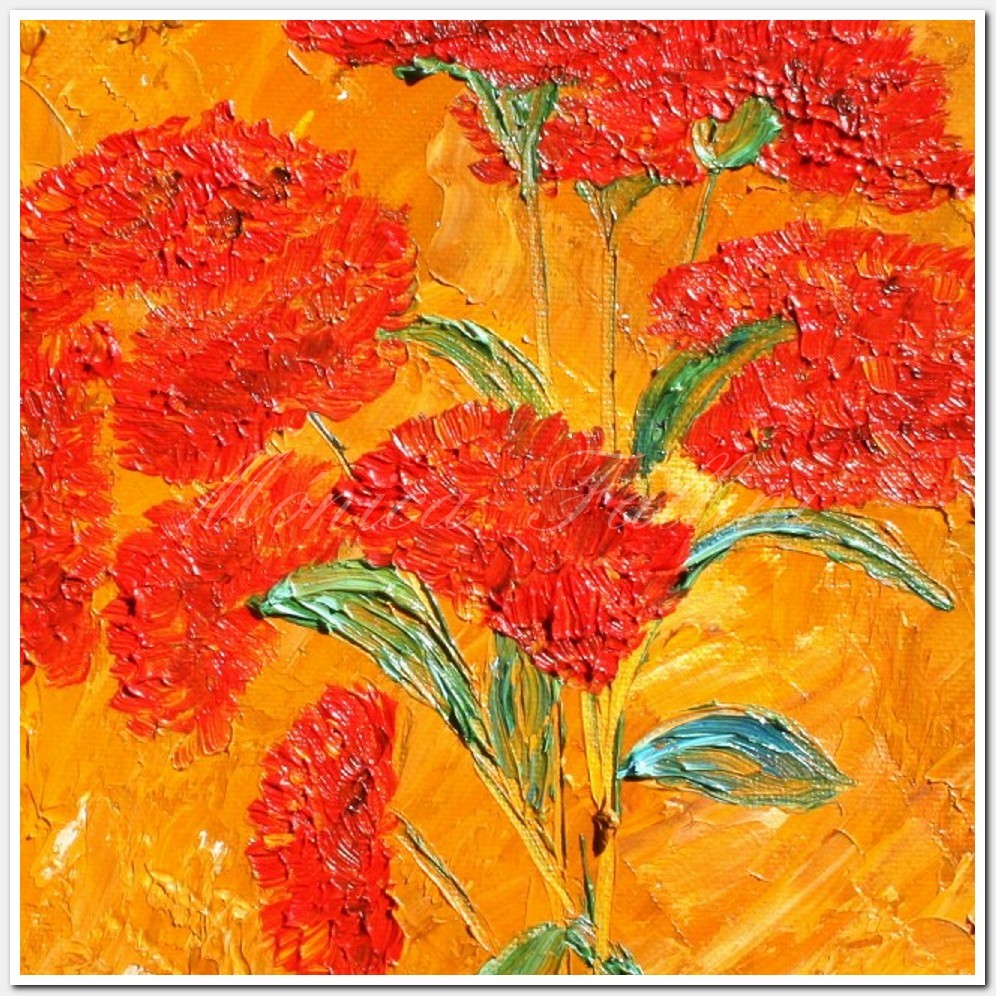 Painting titled 'From Grandmother's garden' by Monica Fallini