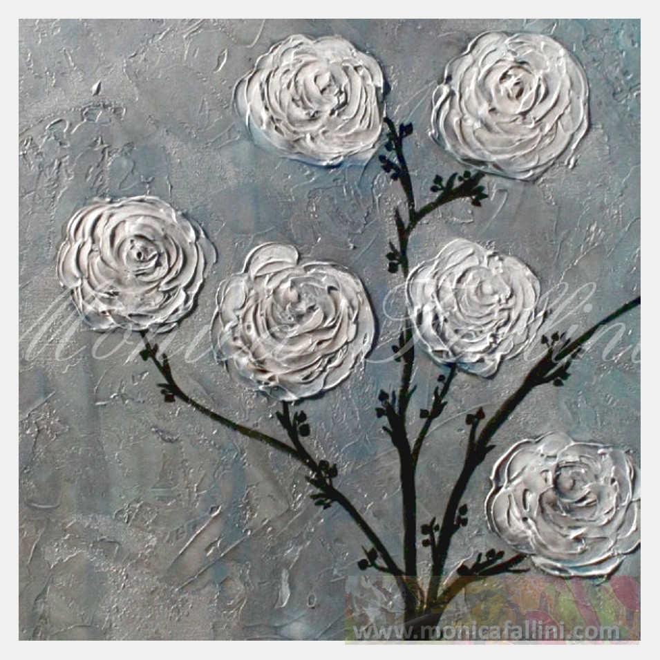 Painting titled 'Vintage Roses' by Monica Fallini
