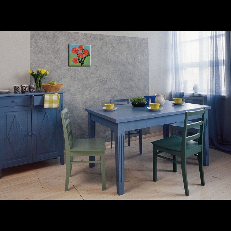 Painting titled 'The Rose garden in Springtime' by Monica Fallini