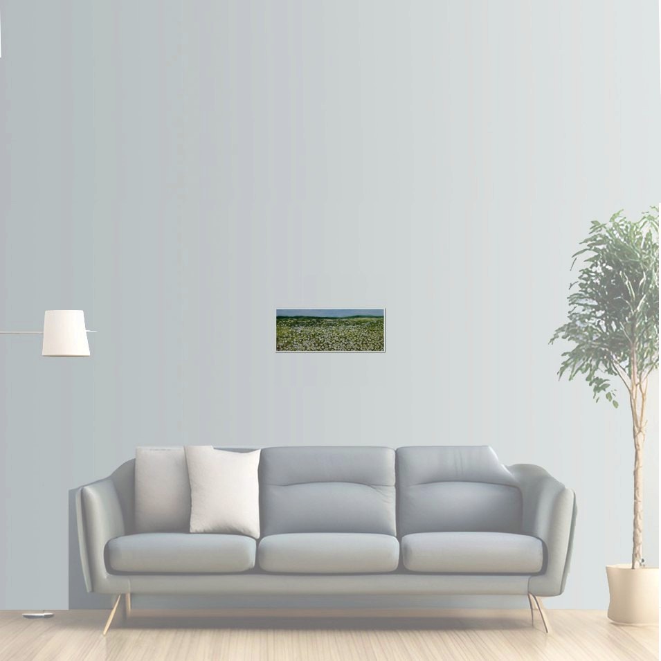 Painting titled 'Cotton field # 14022. Louisiana' by Monica Fallini