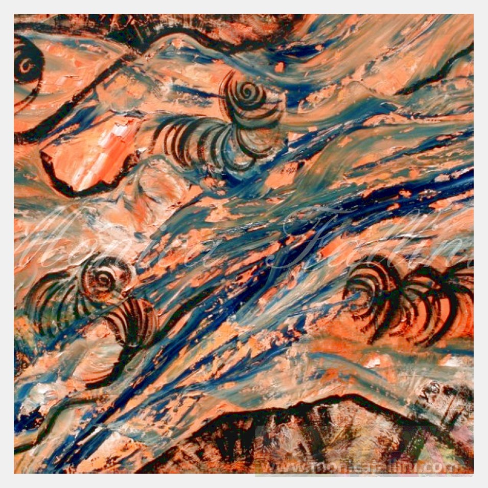 Painting titled 'Abstraction # 14027' by Monica Fallini