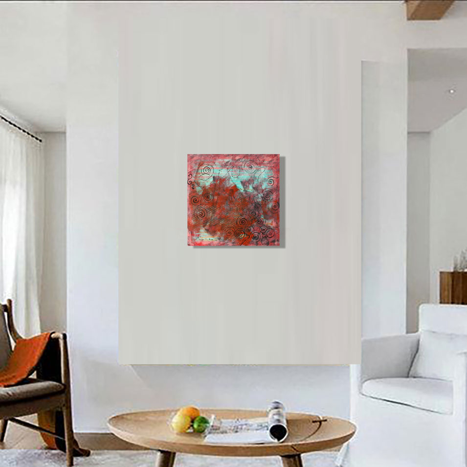 Painting titled 'Abstraction #14034. ' by Monica Fallini