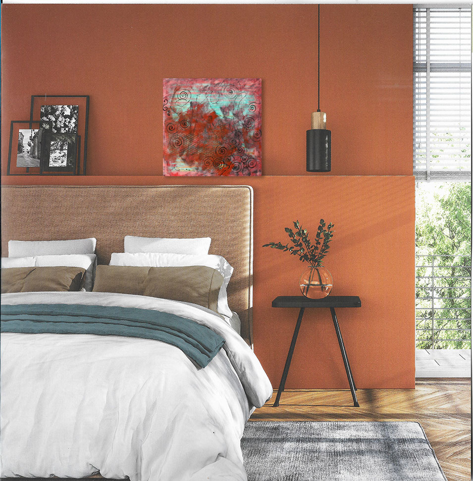 Painting titled 'Abstraction #14034. ' by Monica Fallini