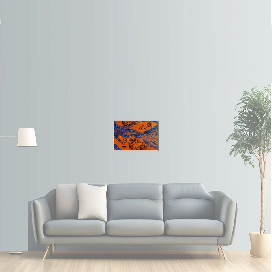 Painting titled 'Abstraction # 14036' by Monica Fallini